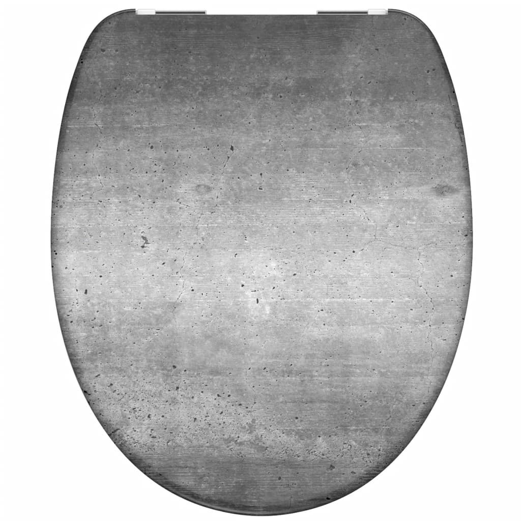 Schütte toiletbril met soft-close industrial grey