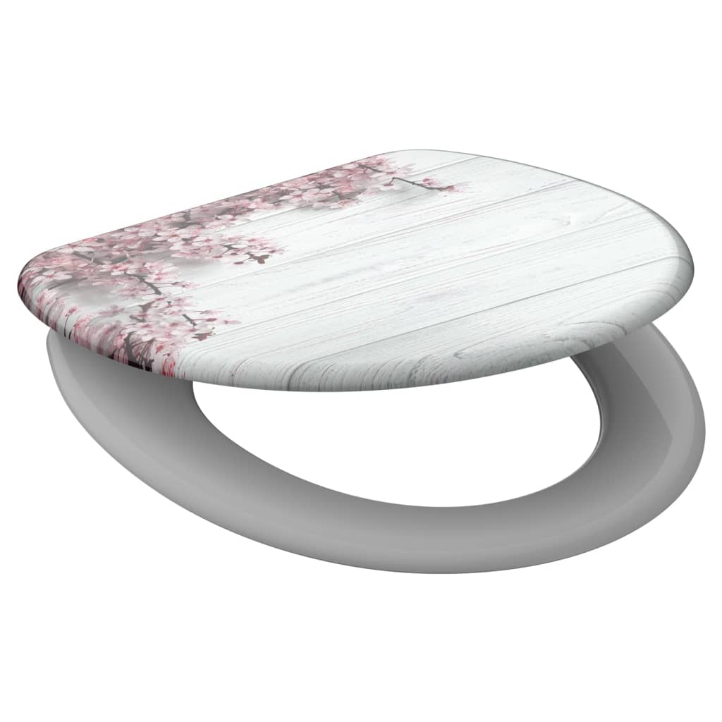Schütte toiletbril met soft-close flowers wood