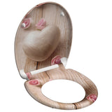 Schütte toiletbril met soft-close romantic duroplast met print