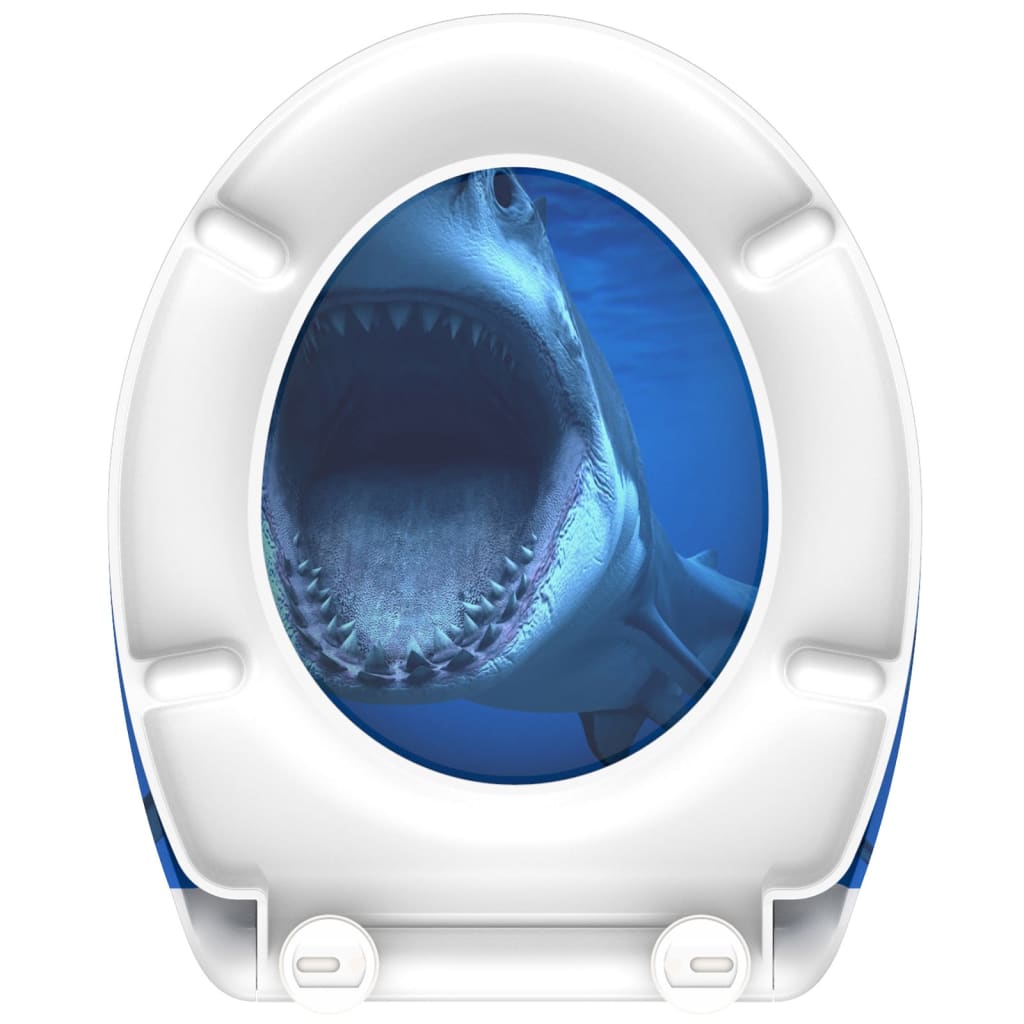 Schütte toiletbril met soft-close quick-release shark