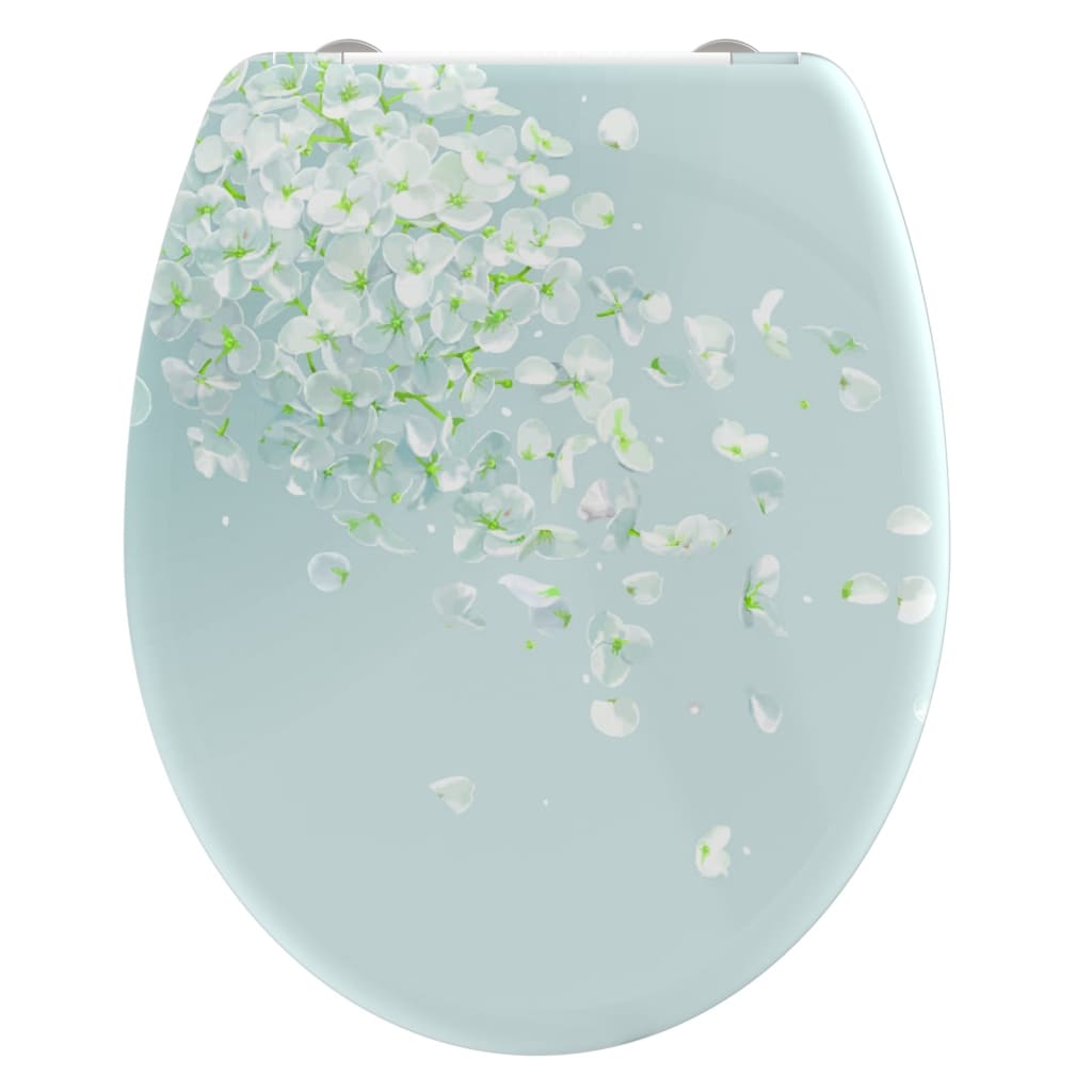 Schütte toiletbril met soft-close quick-release flower in the wind