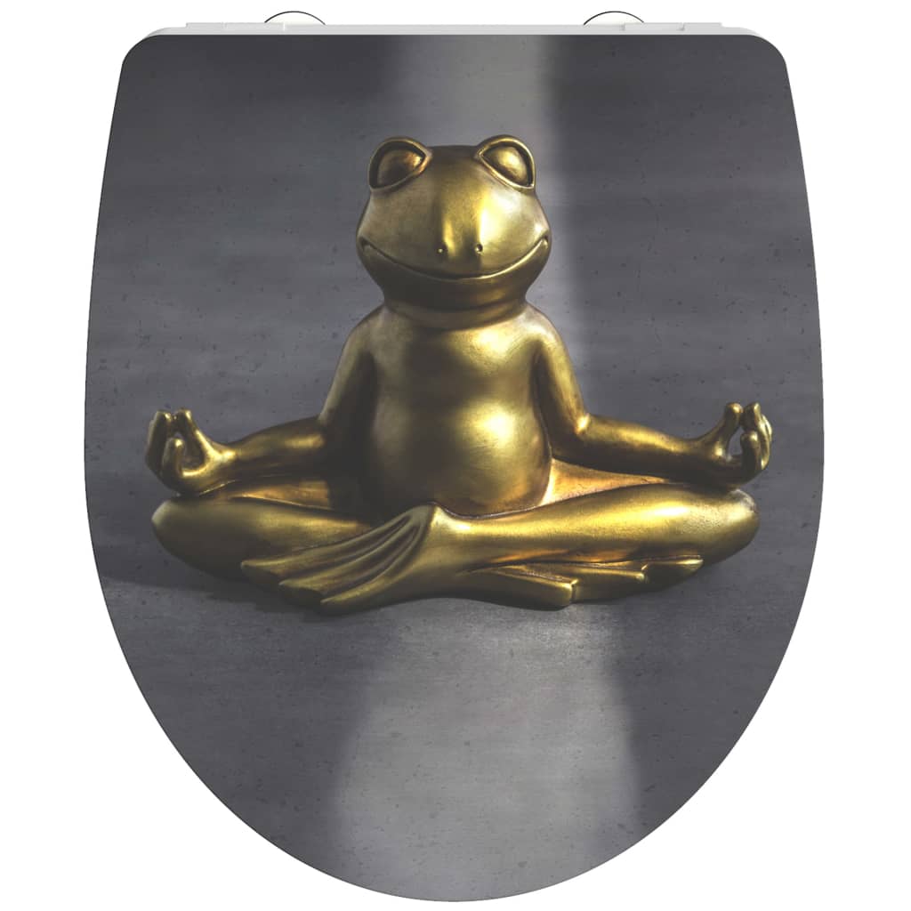 Schütte toiletbril met soft-close relaxing frog duroplast hoogglans