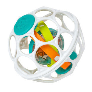 Oball spinner rattle wit groen