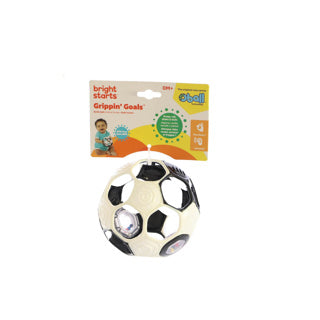 Oball rattle voetbal zwart wit
