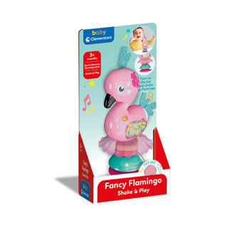 Clementoni baby flamingo ratel schud en speel