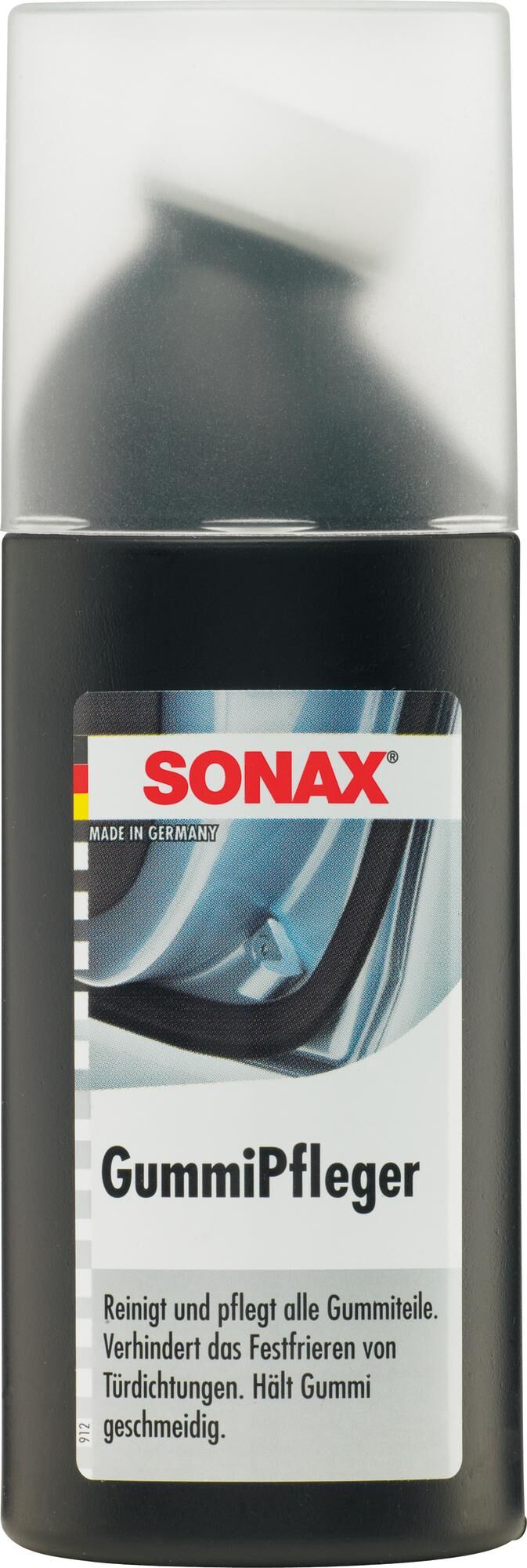 Sonax rubber onderhoudsmiddel gummipfleger rubber care 1oo ml fl.with foam