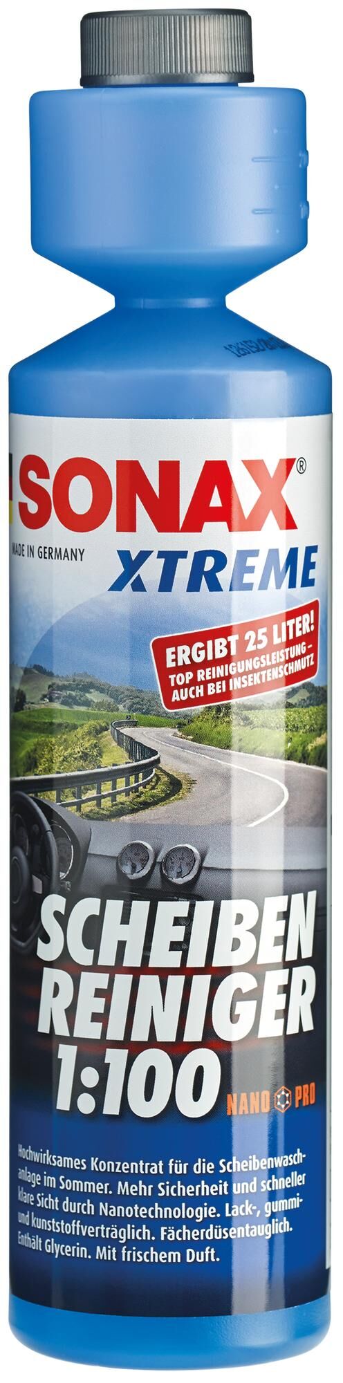 Sonax ruitenreiniger klarsicht 1:100 window cleaner 250ml xtreme