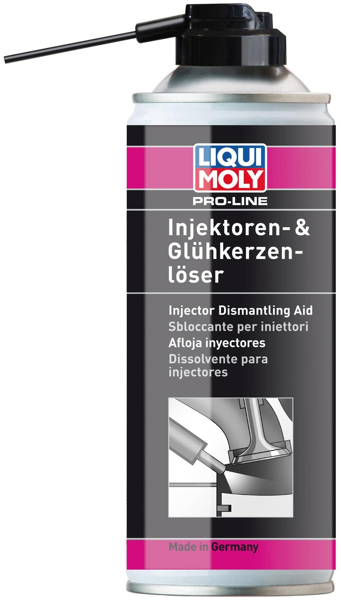 Liqui moly speciale reiniger injector- en gloeibougieverwijderaar . injector solvent 400 ml pro-line