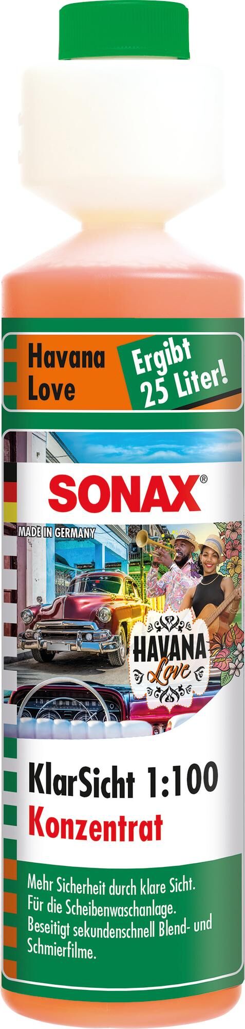 Sonax ruitenreiniger klarsicht 1:100 disc r. 1:100 250ml havana love
