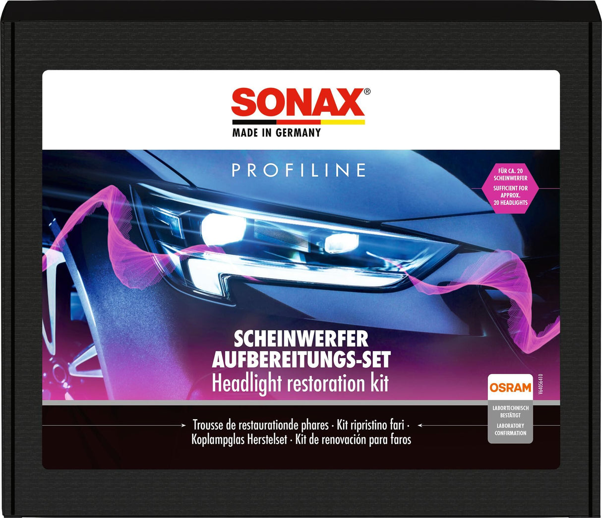 Sonax koplamp behandelingsset front light-aufber.-set
