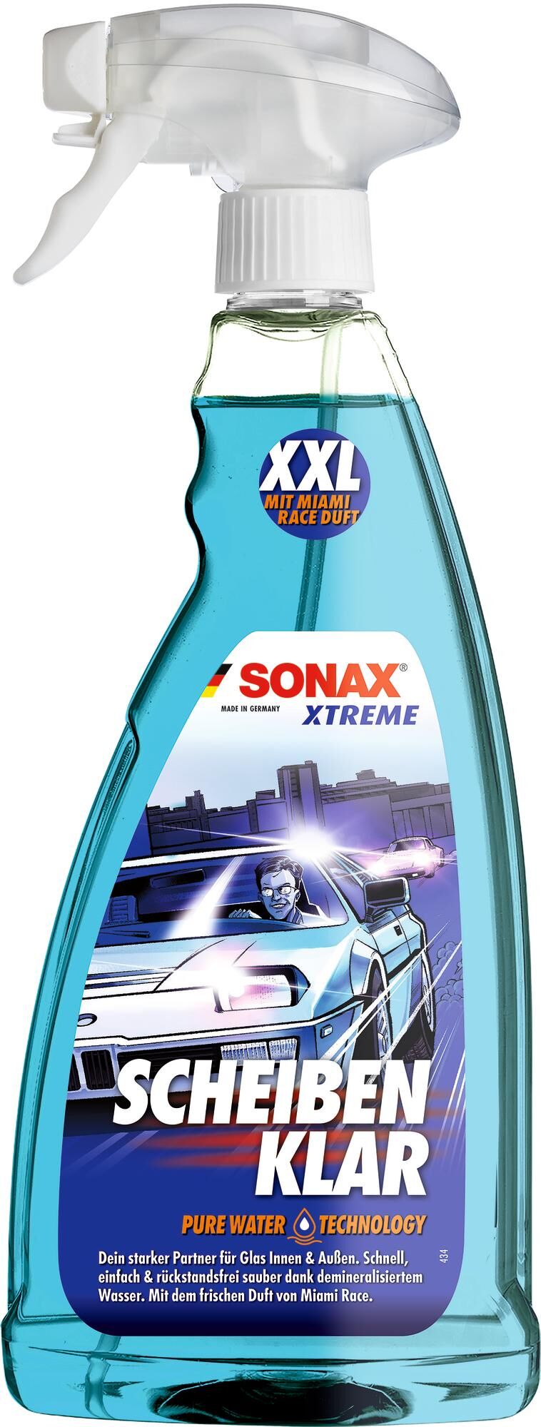 Sonax vensterreiniger xtreme scheibenklar miami race special edition . clear as glass miami race water bottle 1 l