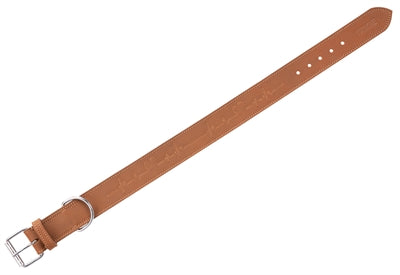 Trixie Halsband hond rustiek vetleer hartslag bruin