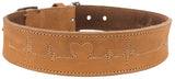 Trixie Halsband hond rustiek vetleer hartslag bruin