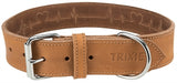 Trixie Halsband hond rustiek vetleer hartslag bruin