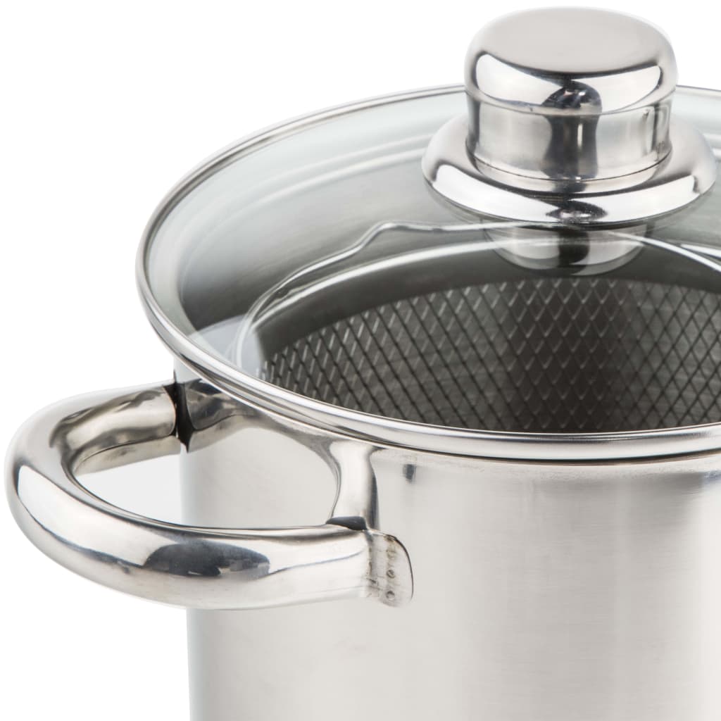 Hi aspergepan 4 l zilverkleurig