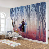 Komar fotobehang frozen friends forever 368x254 cm blauw