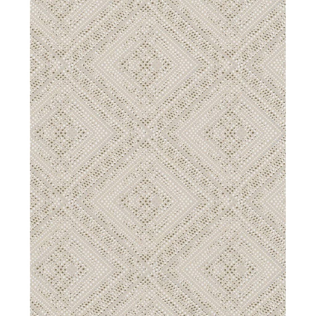 Noordwand behang topchic tone on tone diamonds metallic beige