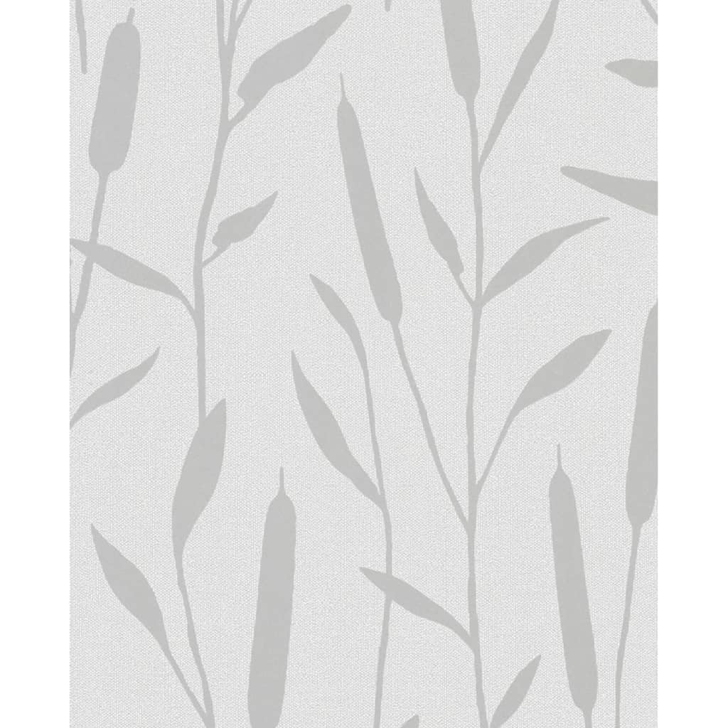 Noordwand behang topchic reed plumes metallic grijs