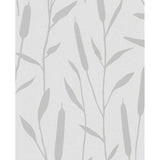 Noordwand behang topchic reed plumes metallic grijs