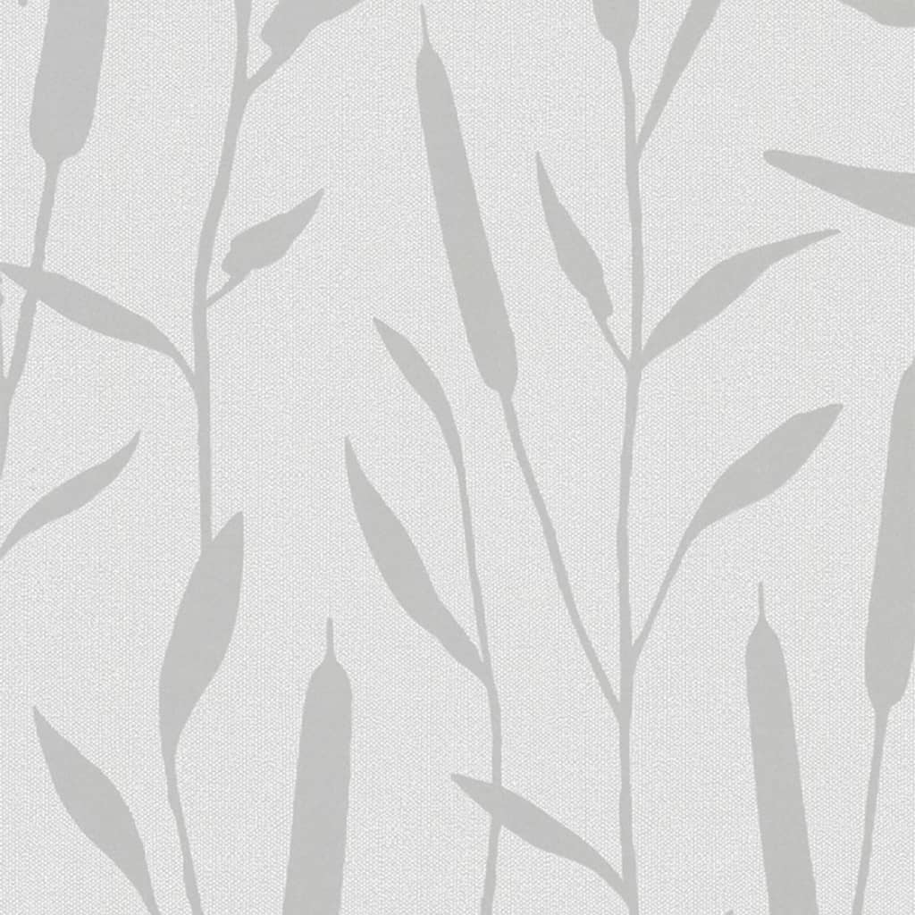 Noordwand behang topchic reed plumes metallic grijs