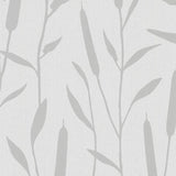 Noordwand behang topchic reed plumes metallic grijs