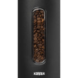 Xavax koffieblik voor 1,3 kg bonen of 1,5 kg poeder luchtdicht aromadicht zw