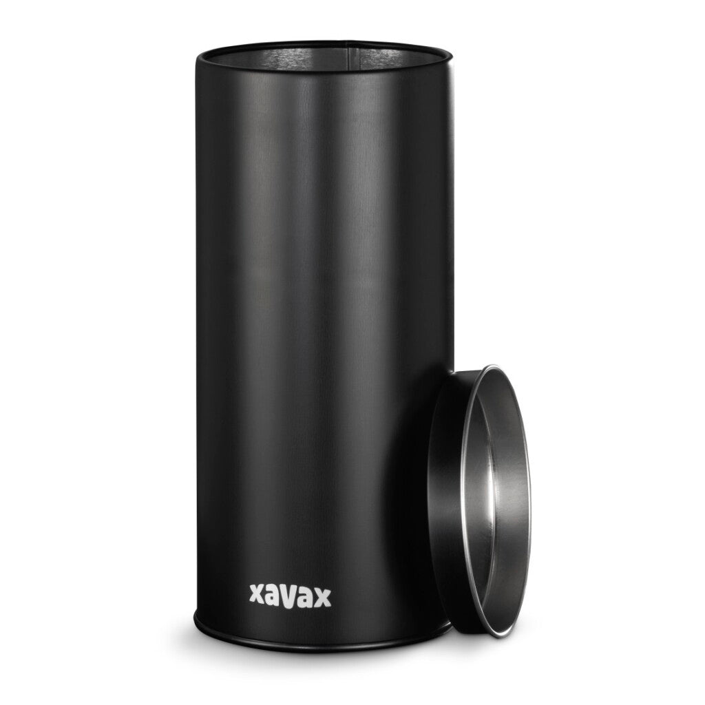 Xavax koffiepad-blik voor bewaren van 20 senseo-pads etc. metaal zwart