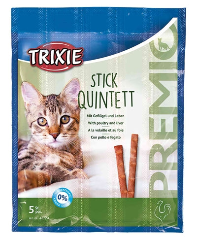 Trixie premio stick quintet gevogelte lever