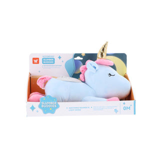 Unicorn knuffelprojector blauw