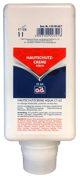 Ad beschermende huidcrème aqua ct63 hand protection cream 1 l ct63