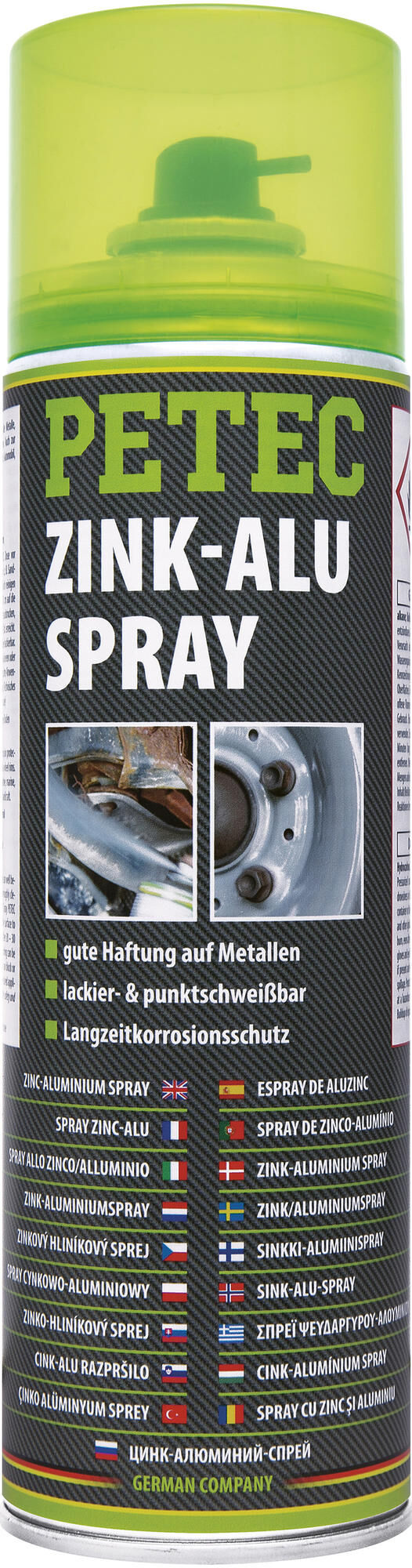 Petec zink-spray zinc-aluminum spray 500 m