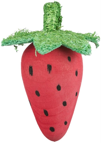 Trixie Speelbalset biet aardbei hout loofah