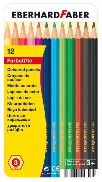 Eberhard faber ef-514813 kleurpotloden classic metaaletui a 12 stuks
