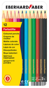 Eberhard faber ef-514813 kleurpotloden classic metaaletui a 12 stuks