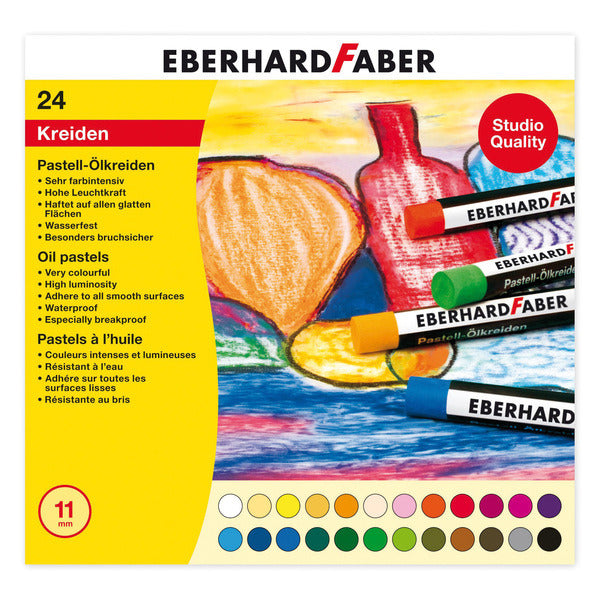 Eberhard faber ef-522024 oliepastelkrijt 11mm doos a 24 st