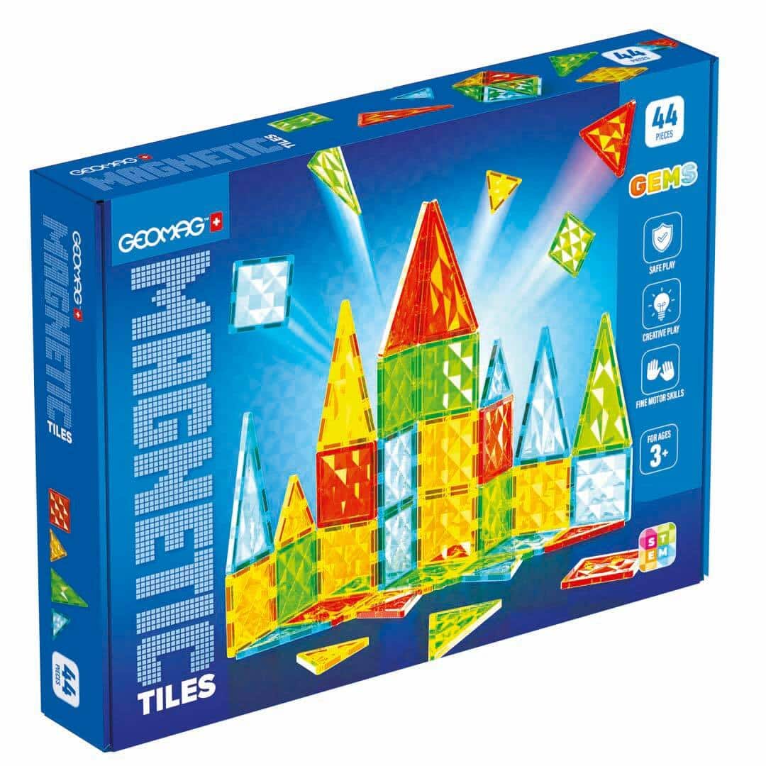 Oku geomag magnetic tiles gems 44 delig