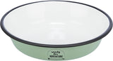 Trixie Voer waterbak plat emaille RVS groen