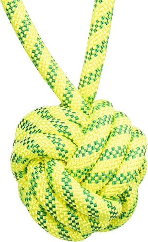 Trixie Aquatoy touw met baldrijvend polyester geel groen