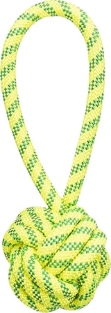 Trixie Aquatoy touw met baldrijvend polyester geel groen