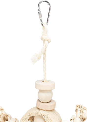 Trixie Natuurspeelgoed bananenblad hout luffa