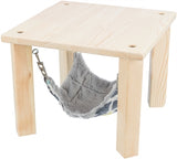 Trixie Schuilplaats met hangmat zonnig assorti grijs