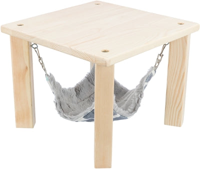 Trixie Schuilplaats met hangmat zonnig assorti grijs