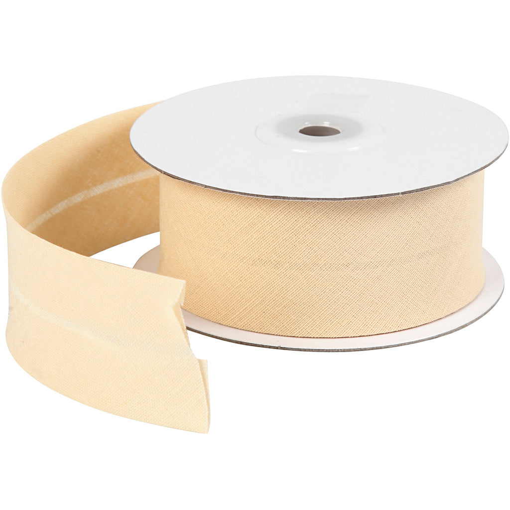 Creativ company bias band, b: 36 mm, naturel, 10 m 1 rol