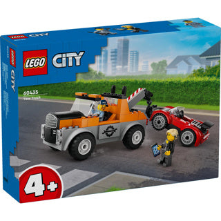 Lego city 60435 sleepwagen en sportautoreparatie
