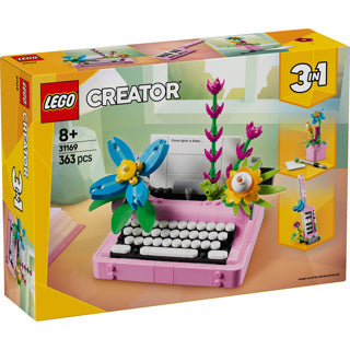 Lego creator 31169 typemachine met bloemen