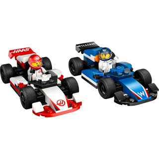 Lego city 60464 f1 williams racing en haas f1 racewagens