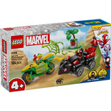 Lego spidey 11198 spin en electro achtervolging met dinosaurusvoertuigen
