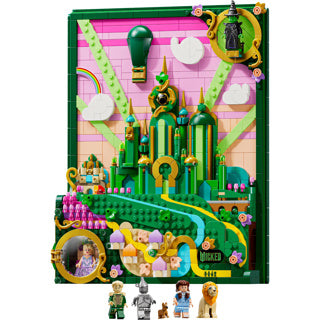 Lego 75685 wicked emerald city muurkunst