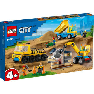 Lego 60391 city kiepwagen, bouwtruck en sloopkraan