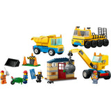 Lego 60391 city kiepwagen, bouwtruck en sloopkraan